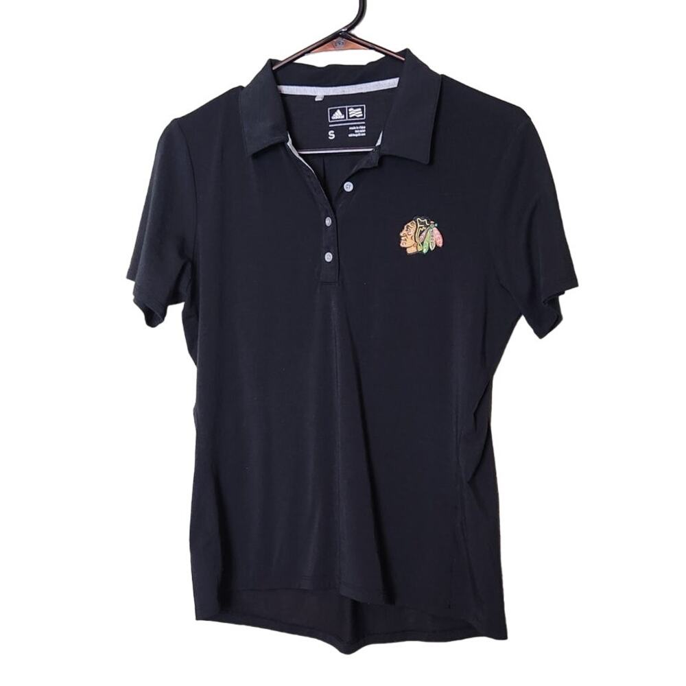 Adidas Chicago Blackhawks NHL Womens Polo Size Small